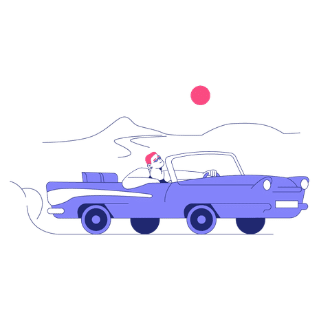 Automotive & Cars Animated Illustrations