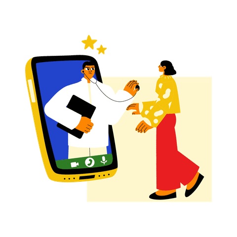Healthcare Technology & Telemedicine Illustrations Animated Illustrations