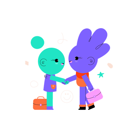 Business and Partnership Illustrations Animated Illustrations