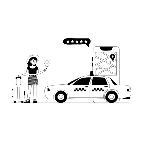 Taxi Service Illustrations Illustrations