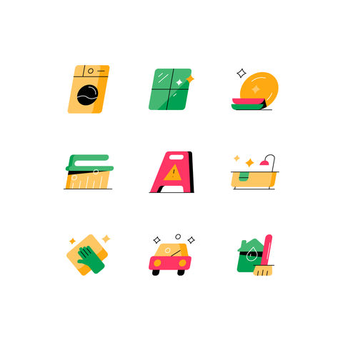 Cleaning Service Icons Icons