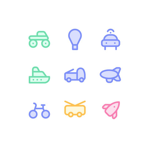 Transport System Icons Icons