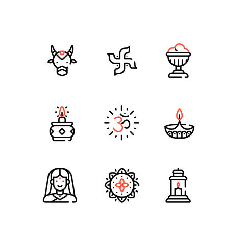 Diwali Icons Icons