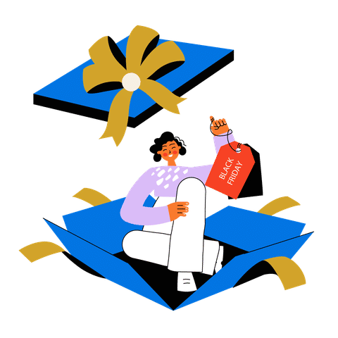 Black Friday Promotions Illustrations Illustrations