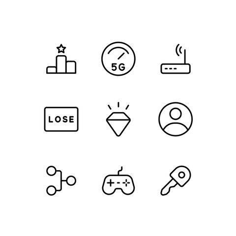 Online Gaming Icons Animated Icons