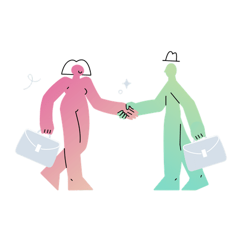 Business and Partnership Illustrations Illustrations