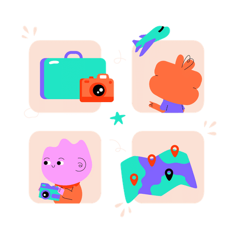 Traveling and Exploration Illustrations Illustrations