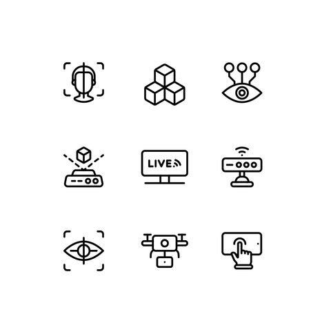 Virtual Reality Icons Icons
