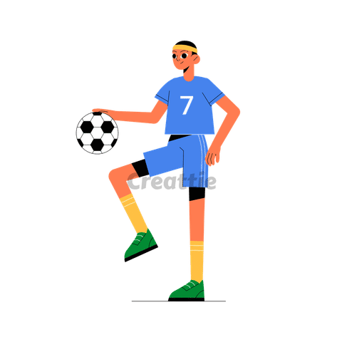 Download Football Player animation in Lottie JSON