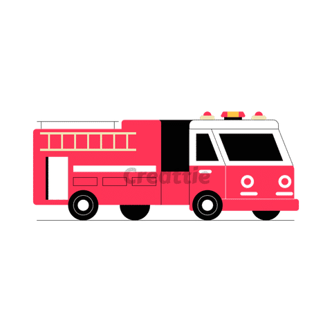 Download Fire Engine animation in Lottie JSON