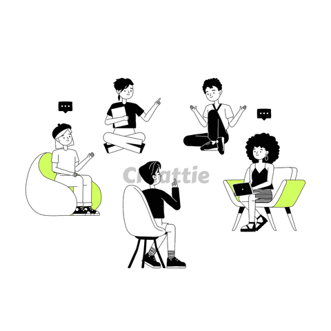 Download Management Team animation in Lottie JSON