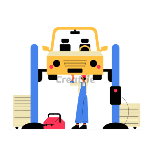 Download Car Repair animation in Lottie JSON