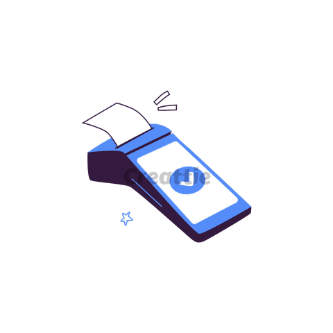 Download POS Machine animation in Lottie JSON