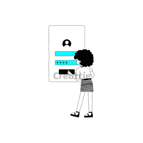 Download Log In animation in Lottie JSON