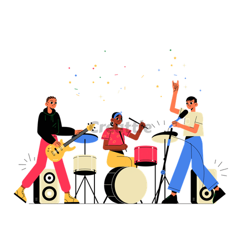 Download Music Festival animation in Lottie JSON