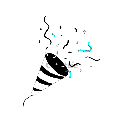 Download Party Popper animation in Lottie JSON