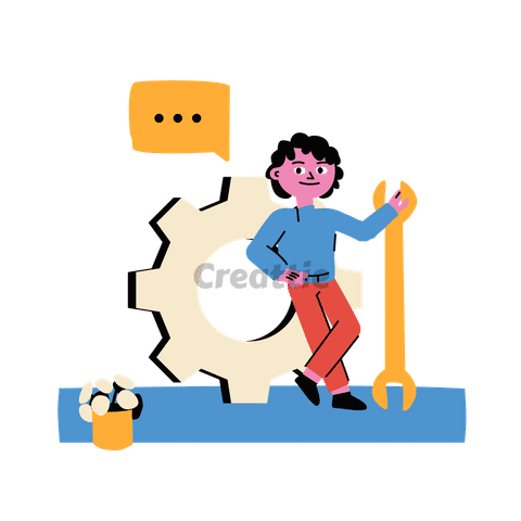 Download Technical Support animation in Lottie JSON
