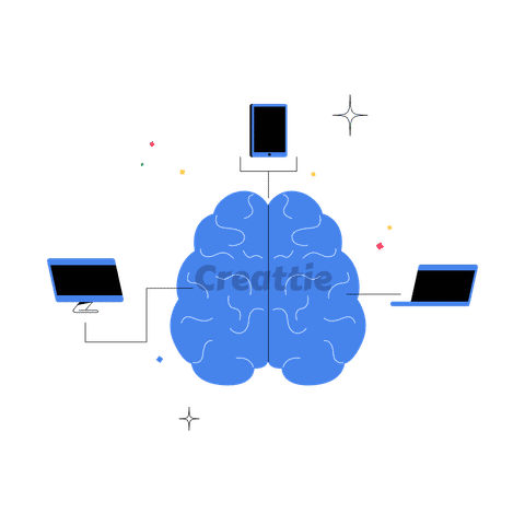 Download Computer Brain animation in Lottie JSON