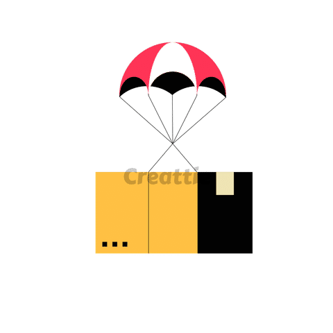 Download Parachute animation in Lottie JSON