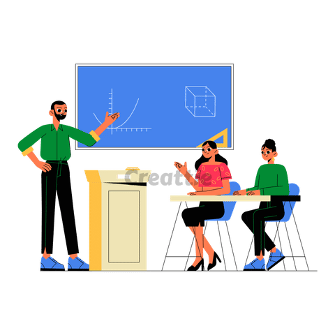 Download Lecture Time animation in Lottie JSON