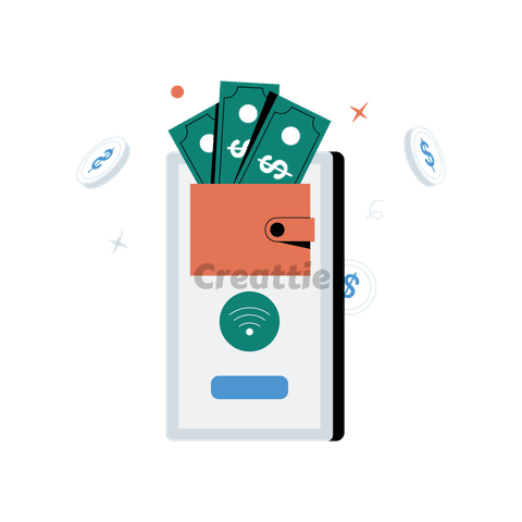 Download Digital Wallet animation in Lottie JSON
