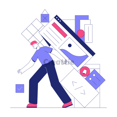 Download Task Overload animation in Lottie JSON