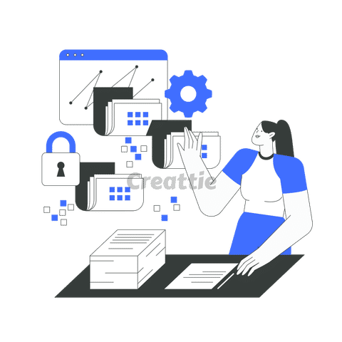 Download Data Management Services animation in Lottie JSON