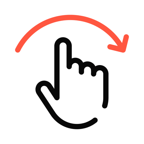 Download Hand Swipe Right animated Icons in JSON Lottie