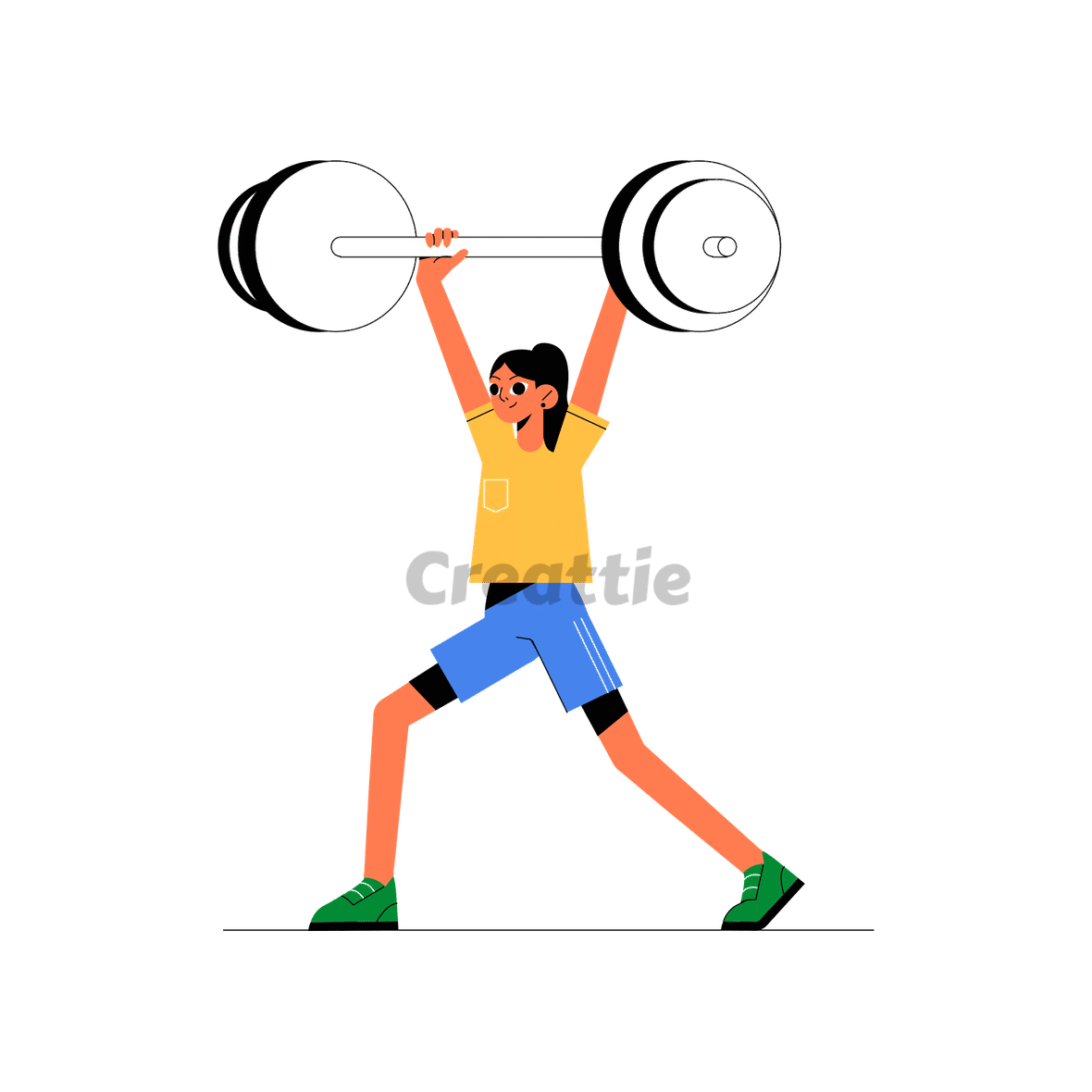 Download Weight Lifting animation in Lottie JSON