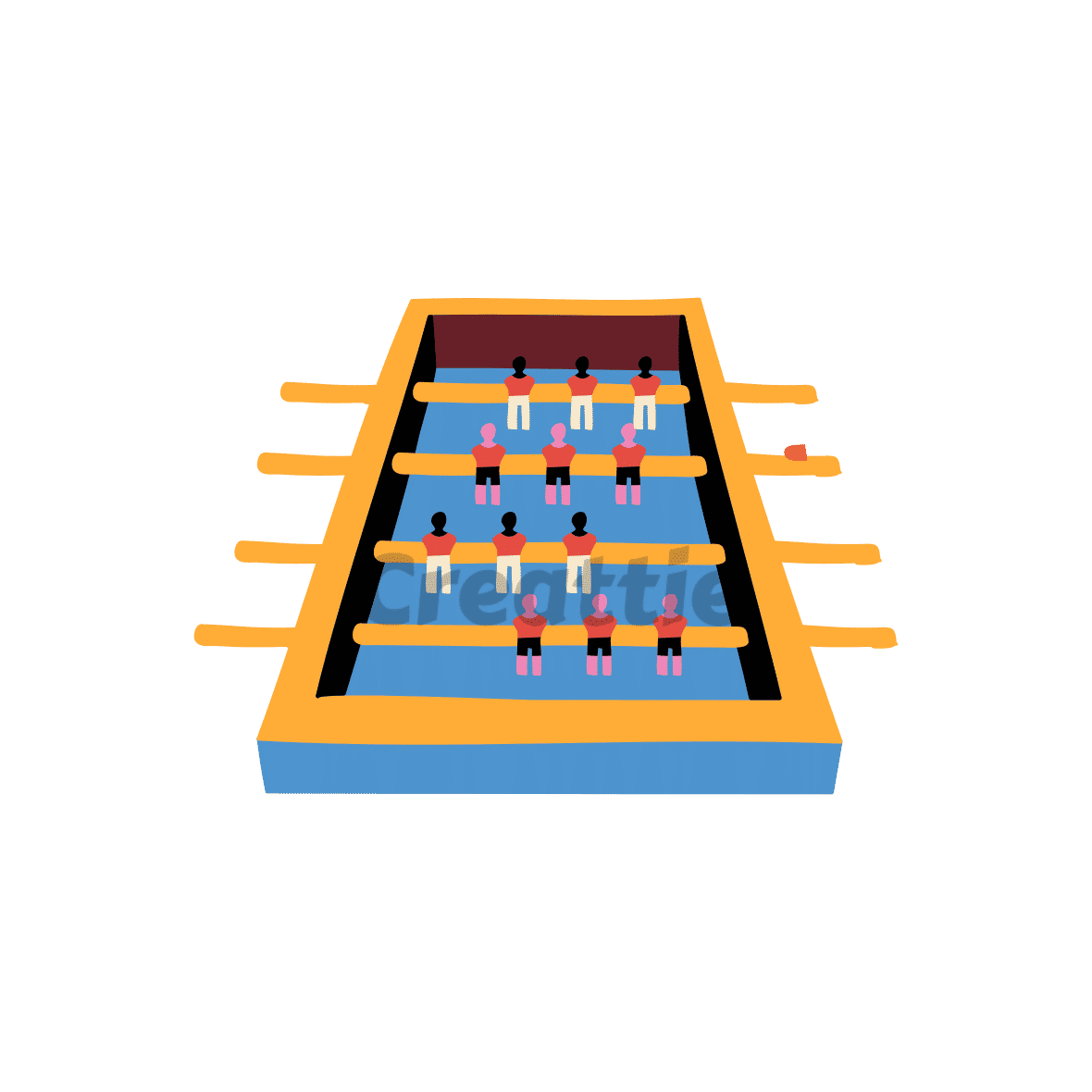 Download Foosball Table animation in Lottie JSON