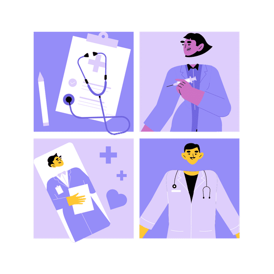 Medical and Healthcare Illustrations Illustrations