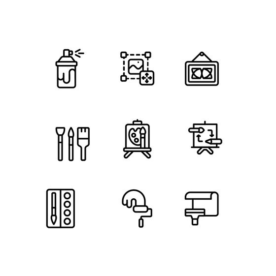 Art Illustrations Icons