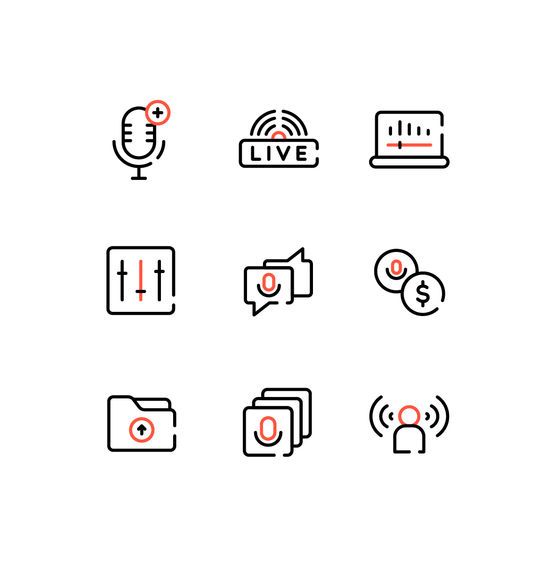 Podcast Icons Icons