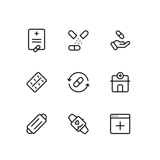Medical Ecommerce Icons Icons