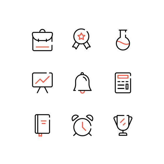 Education Icon Collection Animated Icons