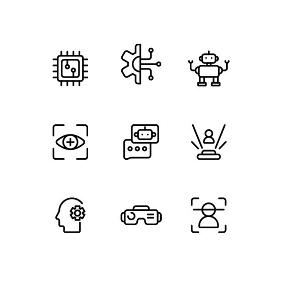 Artificial Intelligence Icons Icons