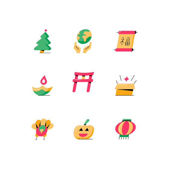 Holidays Icons Icons