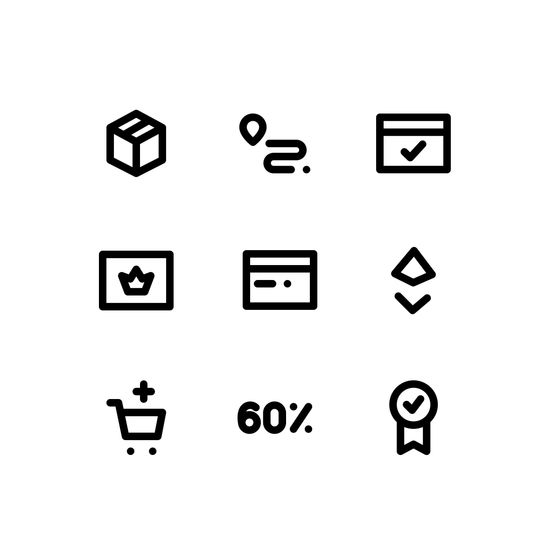 Ecommerce System Icons Icons