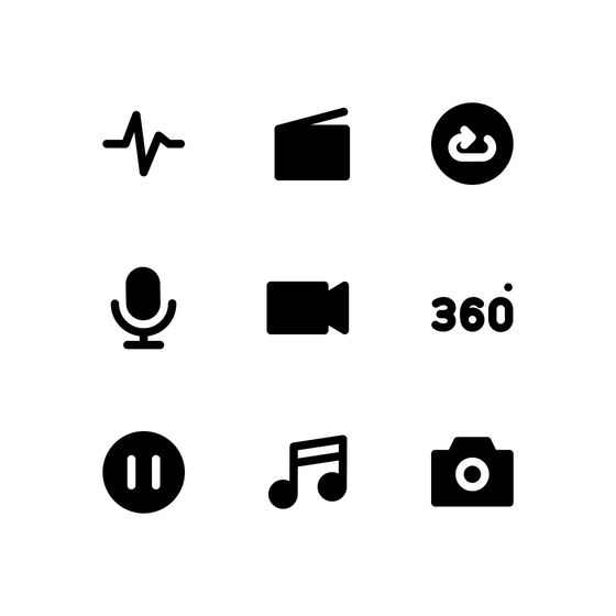 Audio And Video System Icons Icons