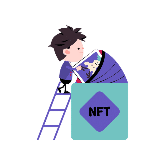 NFT Trading Platform Illustrations Illustrations