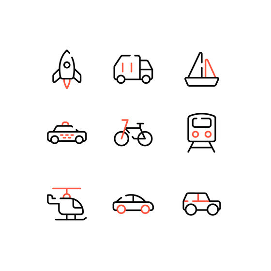 Transports Icons Animated Icons