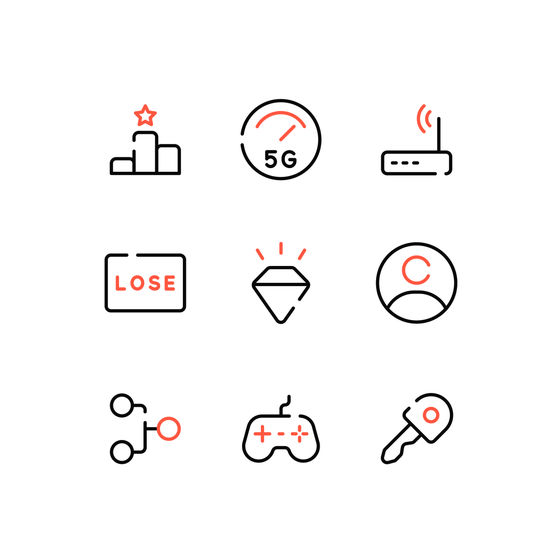 Online Gaming Icons Animated Icons