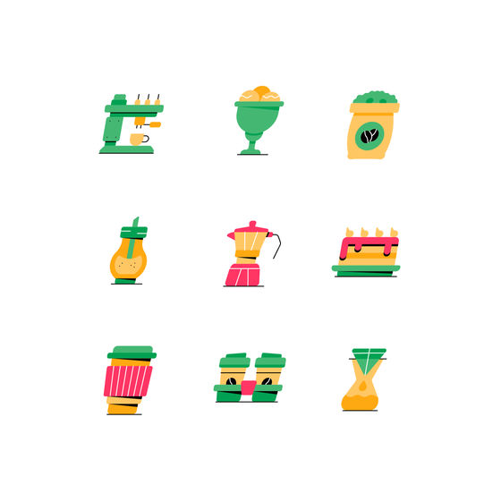 Coffee Shop Icons Icons