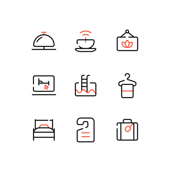 Hotel Icons Animated Icons