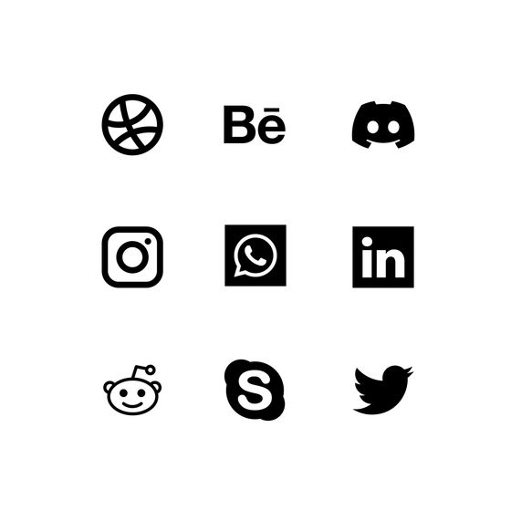 Social Media Logotypes Animated Icons