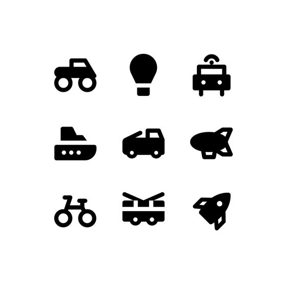 Transport System Icons Animated Icons