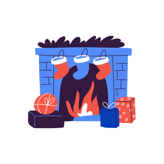 Christmas-Themed Illustrations Animated Illustrations