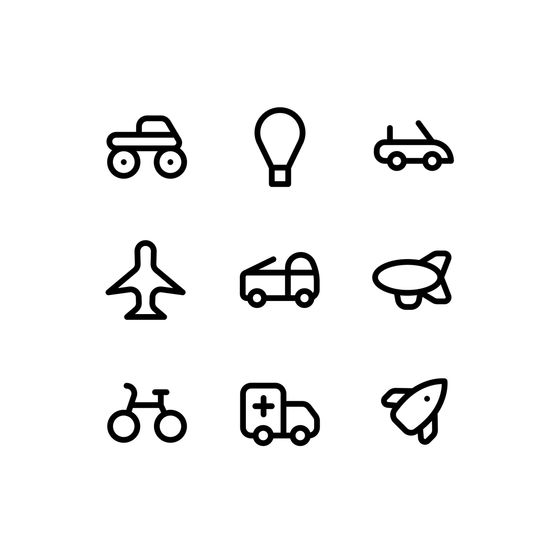 Transport System Icons Icons