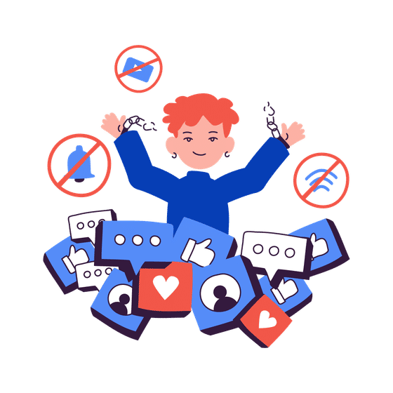 Social Media & Digital Creators Illustrations Animated Illustrations