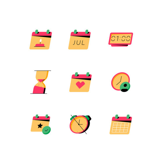 Planning and Organizing Icons Icons